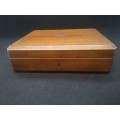 Wooden 2 tier box - London made - no key