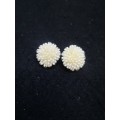 Rice pearl clip on earrings
