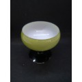 Green glass vase made in Italy
