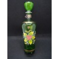 Green glass bottle - made in Italy