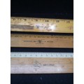 Wooden ruler collection