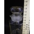 Glass bottle with glass top