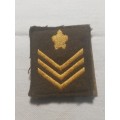 SADF S/SGT EMBROIDERED RANK