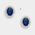 1 x PAIR of CRYSTAL CZ Stud Earring [2 design styles to choose from]