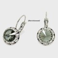 1 x PAIR of Genuine Austrian Crystal Drop Earrings [11 colour designs to choose from]