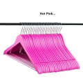 HOT PINK or SOFT PINK - WOODEN HANGER WITH BAR