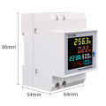 Meter 6 in 1 Multi-function Digital Energy Din Rail 40-300V AC with Built-In CT **LOCAL STOCK**