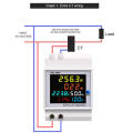 Meter 6 in 1 Multi-function Digital Energy Din Rail 40-300V AC with External CT **LOCAL STOCK**