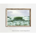 Crashing Waves Vintage Wall Art Digital Download