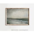 Seascape with Soft Grey Tones Vintage Wall Art Digital Download