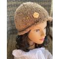 Beanie Chunky Slouchy Hat with rolled brim (Hand Knitted)
