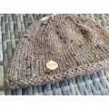 Beanie Chunky Slouchy Hat with rolled brim (Hand Knitted)