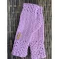 Fingerless Gloves (Lilac) Knitted