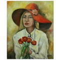 WOW! STUNNING  LARGE original by H Kruger(1957-)   - 600x750x22mm