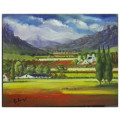 WOW! STUNNING  original by H Kruger(1957-)   - 400x500x22mm - can be hung as is!