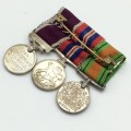 WW2 - Group of Three Miniature Medals (Incl. British LS and GC with Rare Southern Rhodesia Bar)