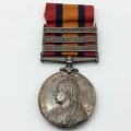 Boer War - Scarce Q.S.A Medal (OFS, TVL, SA01) to `INTELL. CORPS` (TRP. C.D. WALES)