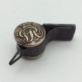 Rare - Early Victorian `G.P.O.` Whistle (Escargot - Button Type) (1860/70`s)