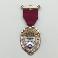 Impressive Solid Silver and Enamel Masonic Medal (1934)