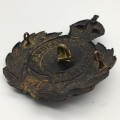 British - Antique `Somerset Constabulary` Helmet Plate (white dragon)