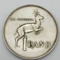 Two South African `Silver One Rand` Coins (1966 and 1967)