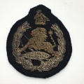 Rhodesia - `B.S.A.P. Officers` Bullion Embroidered Cap Badge