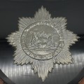 Large Scarce `South Africa Police` Marble and Wooden Plaque