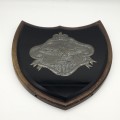 Large Scarce `Northern Rhodesia Police` Marble and Wooden Plaque