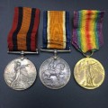 Boer War Group - `QSA and WW1 Pair` (SJT. F.E. WARTERMAN - NATAL G.R. and 11th SAI)