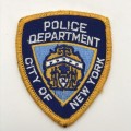Vintage USA `New York Police` Shoulder Patch