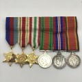 WW2 - Group of Six Miniature Medals