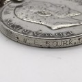 Natal 1906 Rebellion Medal `PTE W.E. BOURK` (Durban Light Infantry)