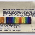 WW1 - `1914/18 Medal Ribbons` Bar Brooch (On Card)