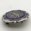 Silver & Enamel British `General Nursing Council` Badge (Low Number)