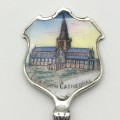 Antique Solid Silver & Enamel Souvenir Spoon (Glasgow Cathedral)