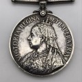 Boer War - Q.S.A. Medal `CIV: FARR: - A.V.D.` (H. JOHNSTON)