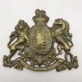 UK - Victorian Brass large Regimental Plate