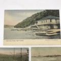5 Antique Post Cards of `East London - S. Africa` With Stamps (1906/7)