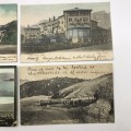 4 Antique `Post Cards of Cape Town`With Stamps (1905-1914)