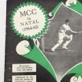 Cricket - `1964 - 65 M.C.C. in Natal` Brochure (Led by Mike Smith)