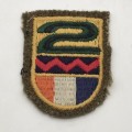Early South African `2nd Infantry Battalion` Cloth Badge