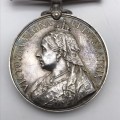 Boer War - Q.S.A. Medal (Def. of. Ladysmith) `A. Peddie - Border M. Rifles`