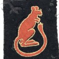 Rare - Original WW2 `Desert Rats` Embroidered Cloth Badge
