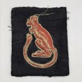 Rare - Original WW2 `Desert Rats` Embroidered Cloth Badge