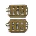 British - `Royal Marines` Pair Shoulder Titles