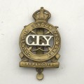 British - Scarce `County of London Yeomanry` (Sharpshooters) Cap Badge