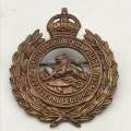 Rhodesia - `British South Africa Police` (B.S.A.P) Helmet/Cap Badge (Voided)