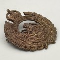 Rhodesia - `British South Africa Police` (B.S.A.P) Helmet/Cap Badge (Voided)