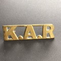 Colonial - `Kings African Rifles` (K.A.R) Shoulder Title