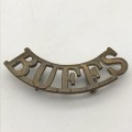 British - Early `BUFFS` (East Kent Regiment) Shoulder Title